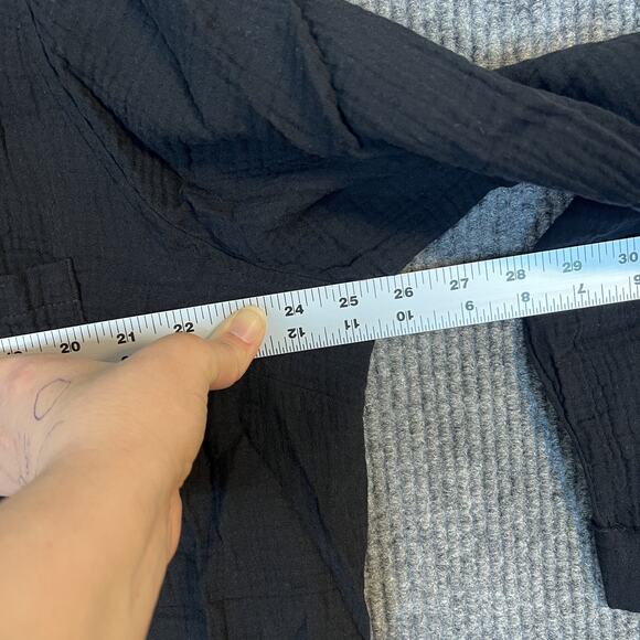 Belle By Kim Gravel Gotta Have It Cotton Gauze Summer Night Shirt Size XL Black - Picture 7 of 10